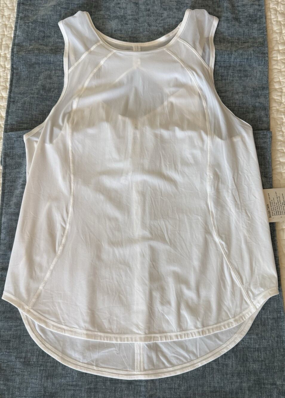 Lululemon Sculp Tank LW1H81S-Sz8-White-NWT
